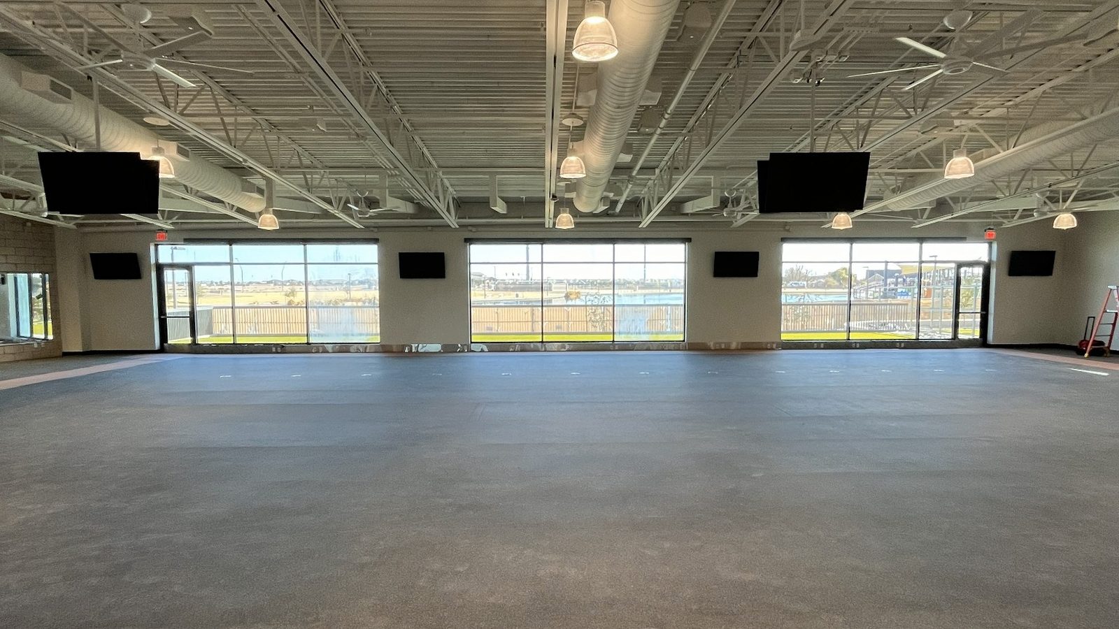 Wall-mounted TV with a clean modern look